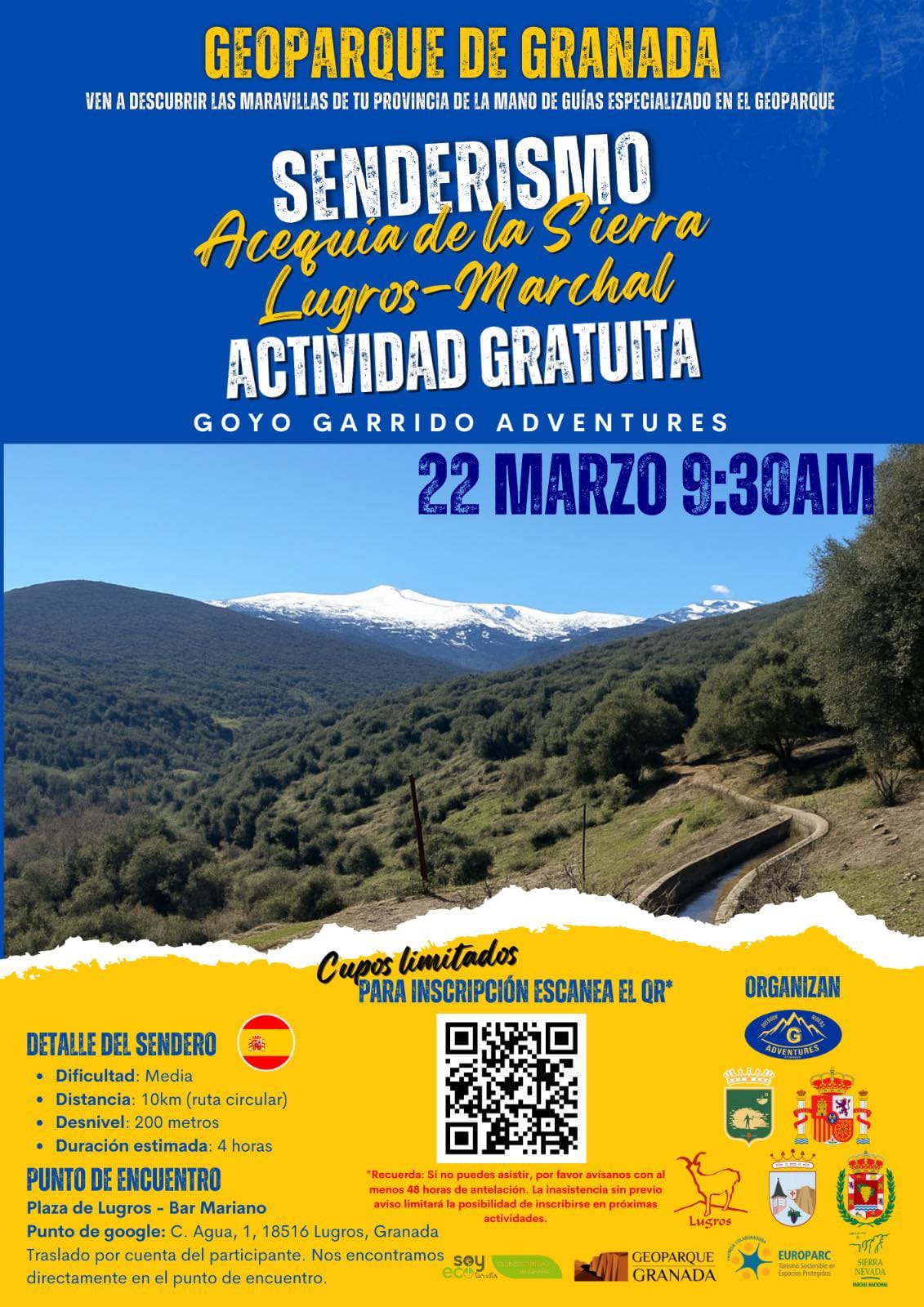 Senderismo - Acequía de la Sierra Lugros-Marchal